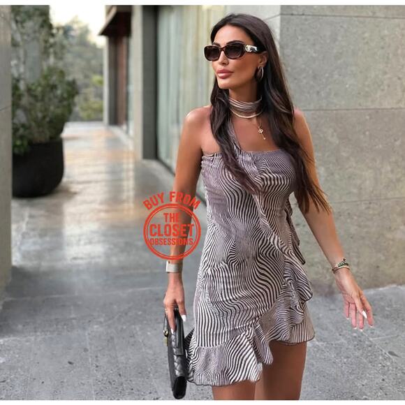 RARE!!! ZARA BLOGGER FAVE!!! Strapless Short Dress NWT - Picture 1 of 16